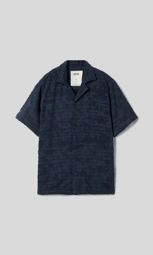 OAS Night Lagoon Svart Frottéskjorta Herr