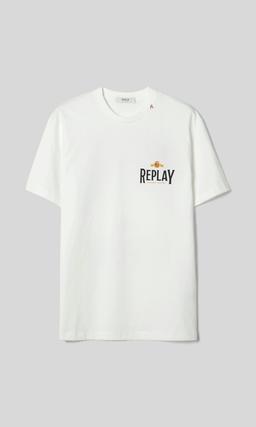 Replay Vit T-Skjorta för Herr