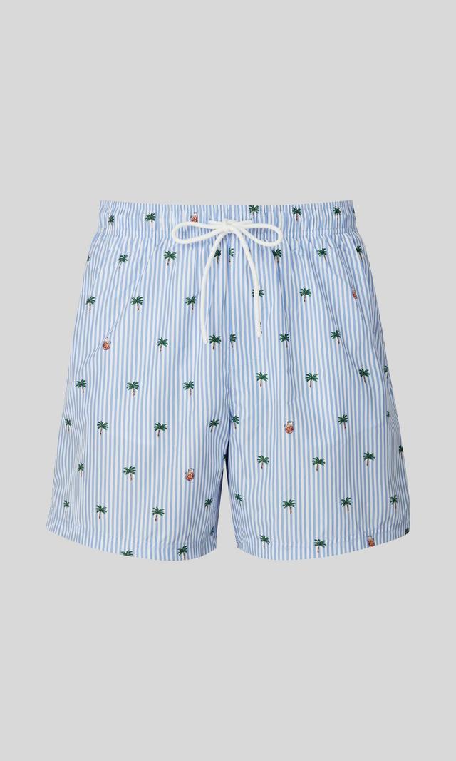 Eton Randiga Flerfärgade Badshorts Herr