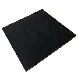 FitNord Gummiplatta 1m x 1m x 15mm Svart