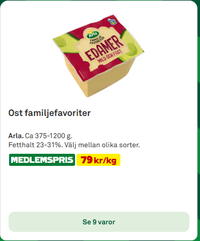 Veckans Medlems tips på Stora Coop 