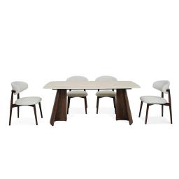 Porto Stol Brun Ek Beige