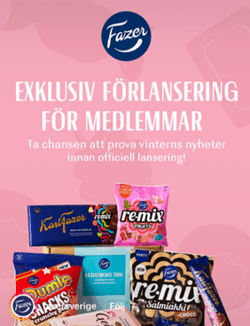 Exklusiv förlansering för medlemmar hos Fazer