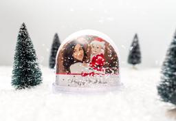 Personlig snöglob med dina bilder