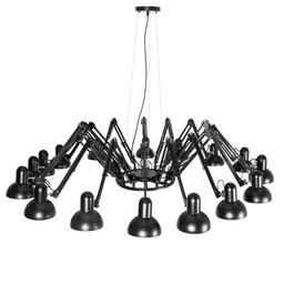 Smart svart taklampa med 16 lampor