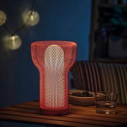 SOLVINDEN LED dekorationsbelysning rosa utomhus