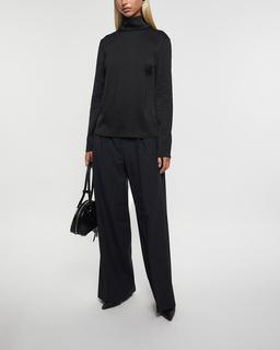 Filippa K Satin Turtleneck Blouse
