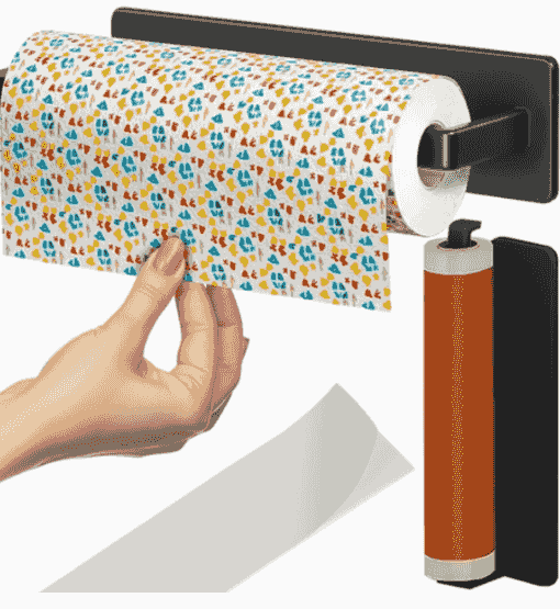 Elegant pappershållare för köksrulle