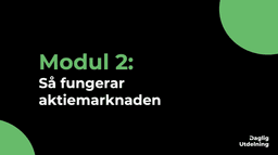 Aktieutbildning med rabatt.