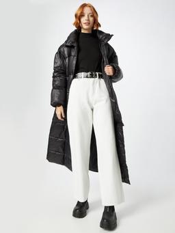 River Island Elegant Svart Vinterkappa