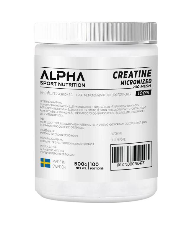 Alpha Sport Nutrition Kreatin Monohydrat 500g