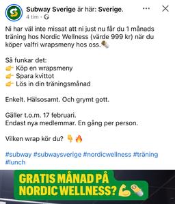 Gratis gymkort