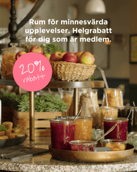 20 % helgrabatt för medlemmar hos Best Western