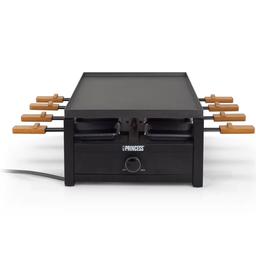 Princess Black Steel Raclette för 8 personer