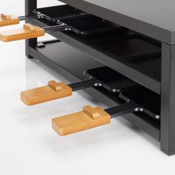 Princess Black Steel Raclette för 8 personer
