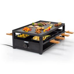 Princess Black Steel Raclette för 8 personer