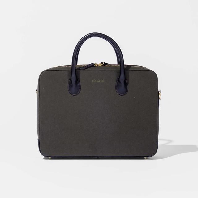 Baron Grön Kanvas Datorväska