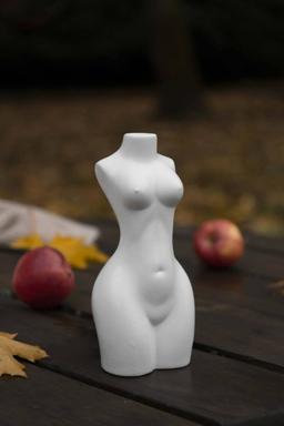 Ljusstake Femina Helfigur Vit 23,5cm