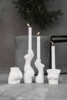 Ljusstake Femina Helfigur Vit 23,5cm