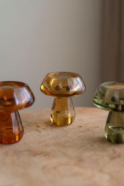 Ljushållare Svamp Gul Dekoration