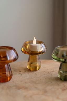 Ljushållare Svamp Gul Dekoration