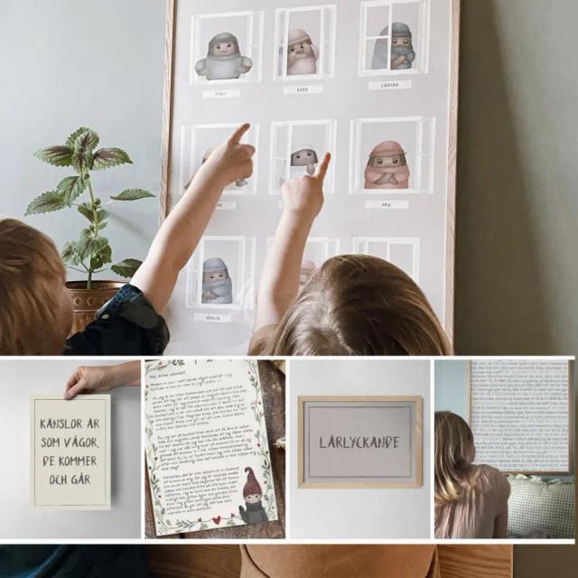 Kunskapstavlan® En bra kompis i samarbete med Friends - Viktig poster till barnrummet - 30x40, 40x50