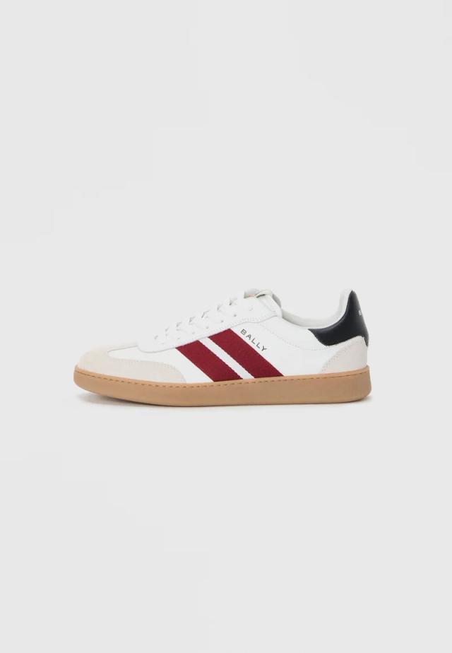 Bally Roget White Black Red Sneakers