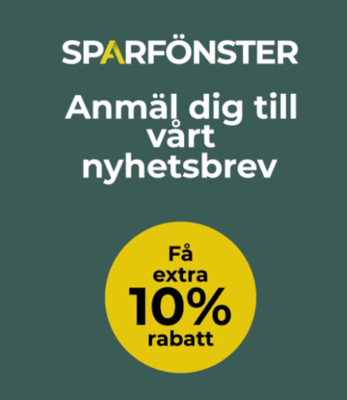 Få 10 % extra rabatt hos Sparfönster