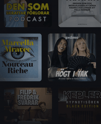 Lyssna 30 dagar helt gratis i Podme