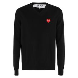 Röd Hjärttröja Comme des Garçons Play