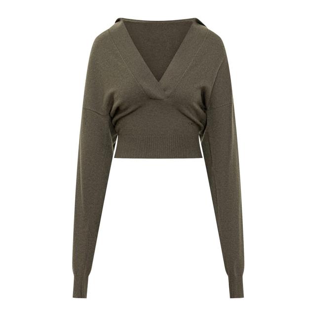 Hooded V-Neck Knit Sweater for Men