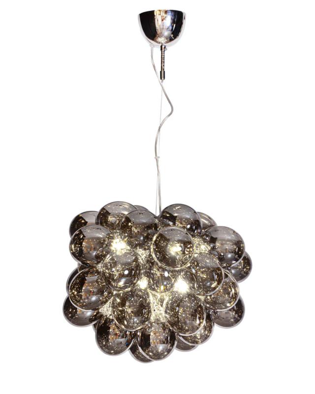 Elegant rökgrå taklampa 50 cm