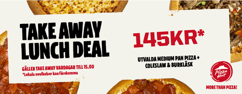 Fantastiskt pris på populära take away-pizzor