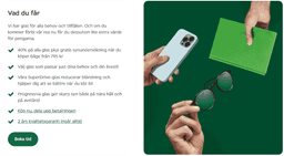 40% på alla glas när du köper båge från 795 kr + gratis synundersökning