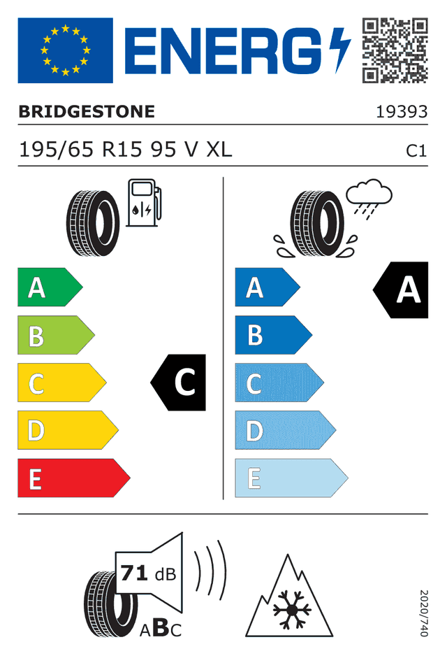 Bridgestone Weather Control A005 Evo 195/65 R15 95V XL