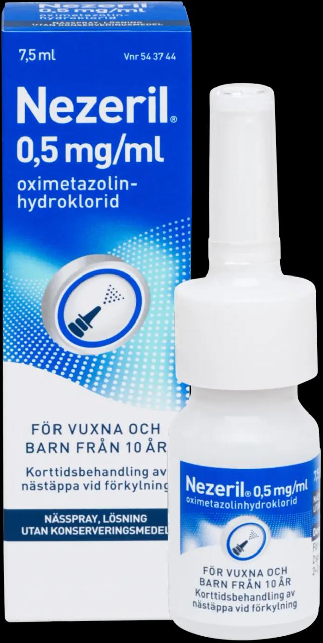 Nezeril Nässpray 0,5 mg/ml 7,5 ml