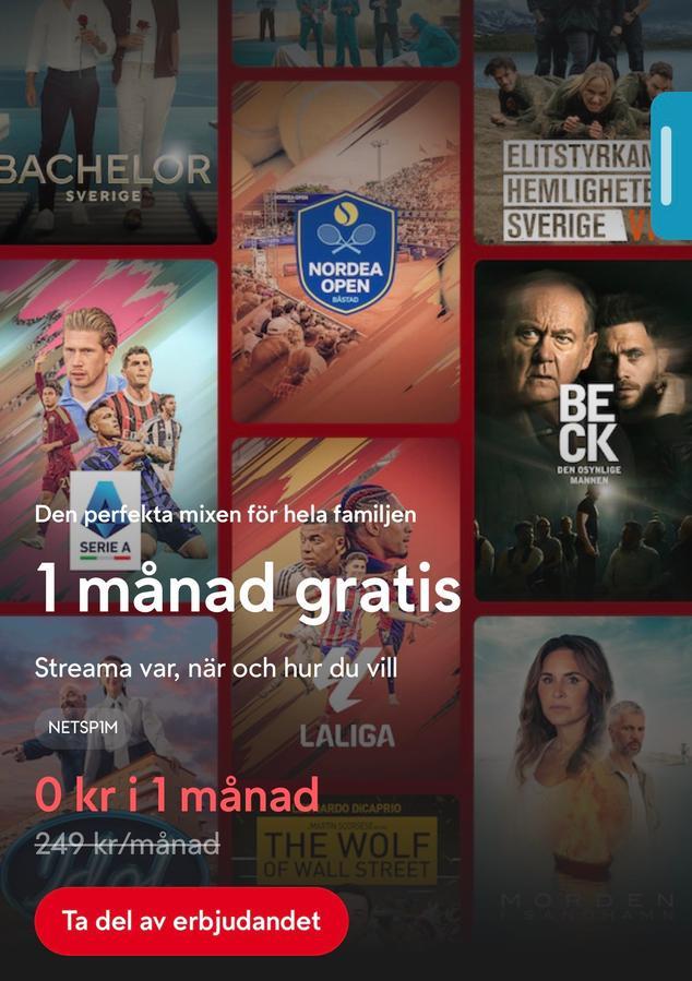 1 Månad Gratis Sportabonnemang