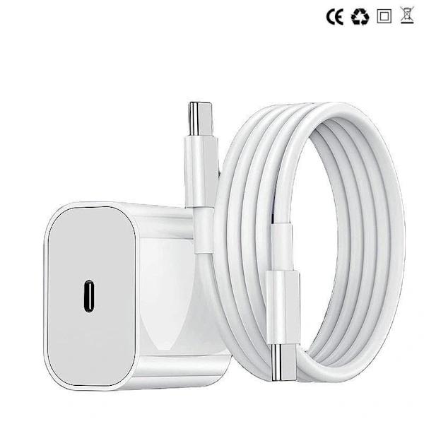 Snabbladdare för iPhone 15–17 med 2 m kabel