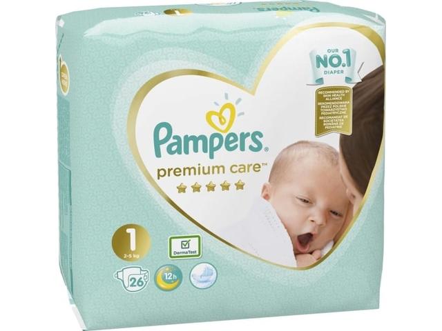 Pampers Premium Care Blöjor Storlek 1 26 st