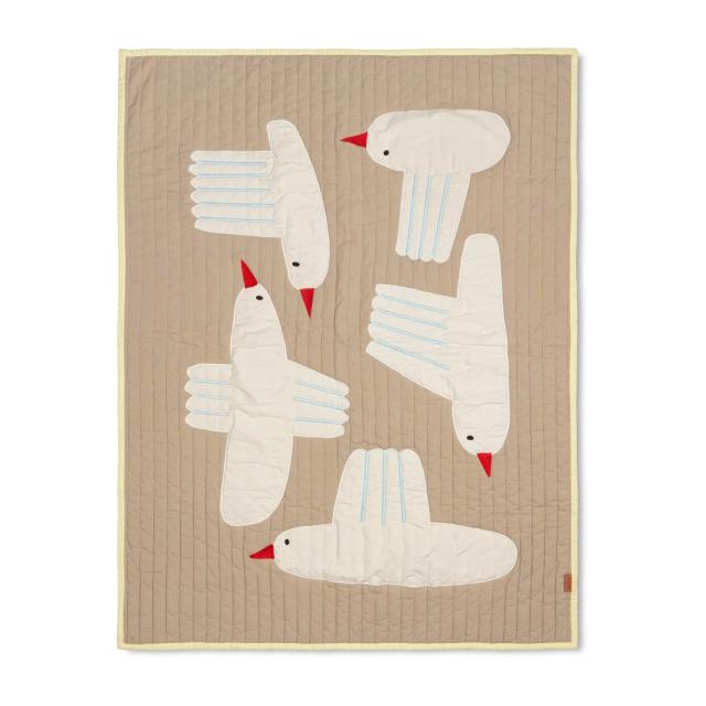 Ferm Living quiltad fårl filt