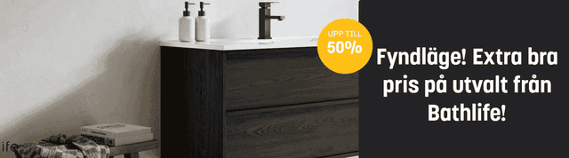 Byggshop * upp till 50% på utvalt från Bathlife!