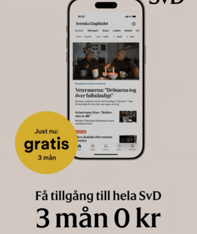 Prova SvD gratis i tre månader – därefter 50 % i sex månader