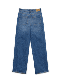 VMTESSA Mellanblå Jeans med Vida Ben
