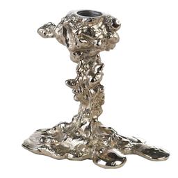 Pols Potten Drip Ljusstake Silver 14 cm
