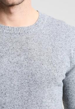 Bertoni Stickad Tröja Gråmelerad Begagnad