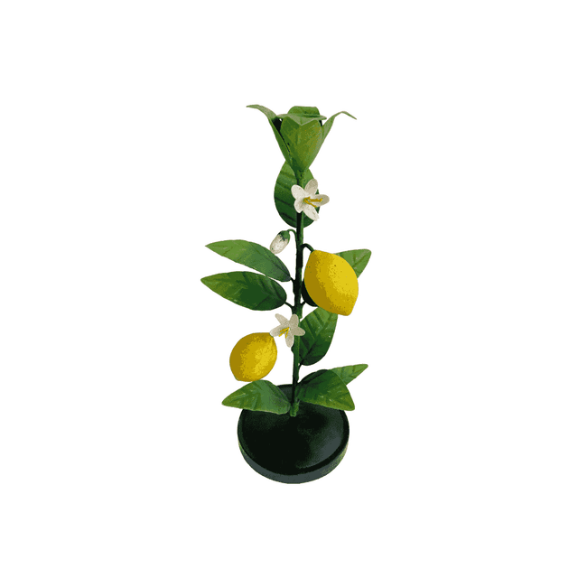 Elegant Ljusstake med Citronmotiv
