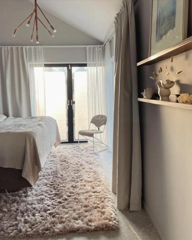 Nimbus Shape Beige Linne Ryamatta