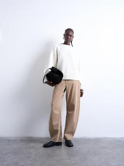 TSSALLY White Clear Pullover Top