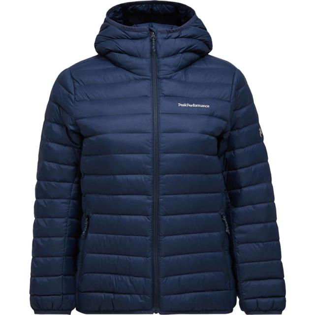 Peak Performance Down Liner Hood W Blå Dunjacka