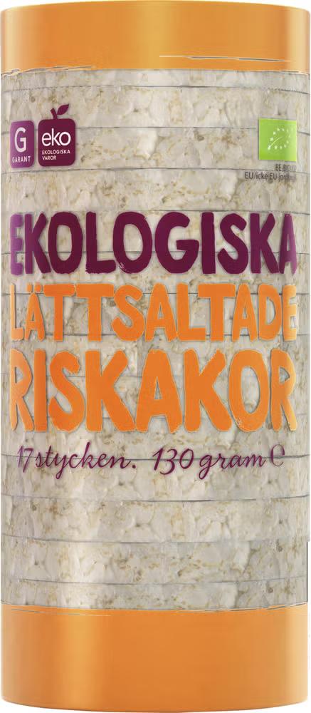 Ekologiska Lättsaltade Riskakor 130 g